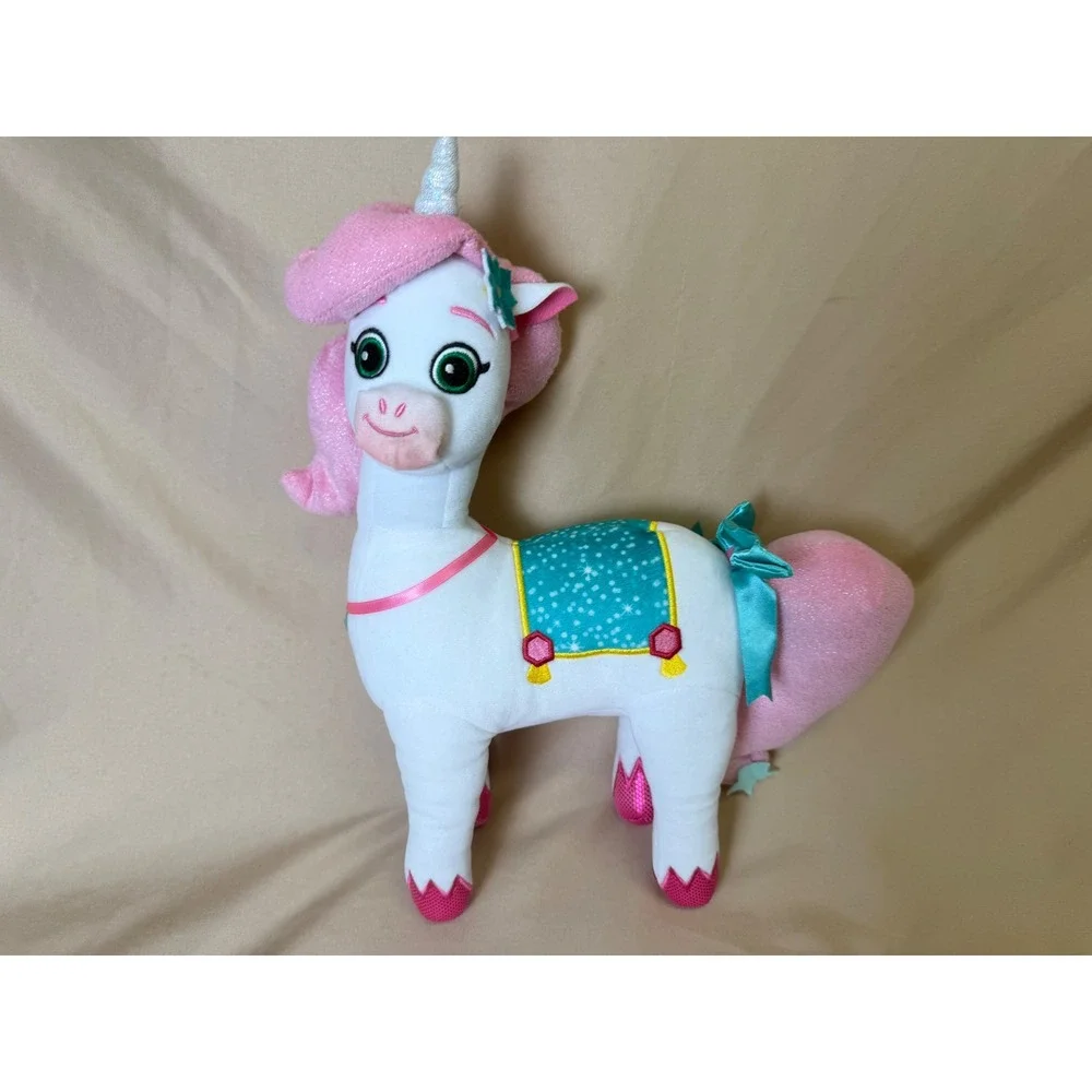 Nella the Princess Knight Trinket Unicorn Plush White Pink Stuffed Animal Toy